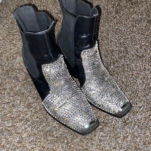 Custom Made Rhinestone Booties